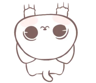 🙃 gato, fofo, kawaii, adorável, animal de estimação, animal telegram sticker