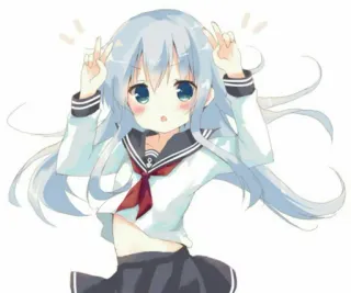 💿 アニメ, 女の子, かわいい, カワイイ, 制服, 漫画, キャラクター, マンガ telegram sticker