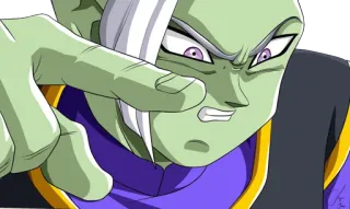 🙄 Zamasu Dragon Ball Super Anime, Dragon Ball, Villano, Zamasu, Super, Dedo señalando telegram sticker