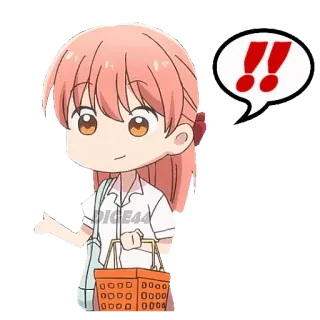‼️ 애니메이션 소녀, 치비, 귀여운, 만화, 스티커 telegram sticker