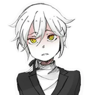 🤨 Anime, Manga, Personaje, Retrato, Arte, Dibujo, Ilustración telegram sticker