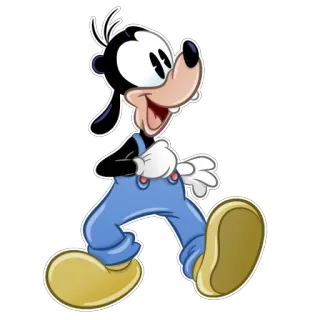 👦 Goofy глупый, Disney, мультфильм, персонаж, смешной, счастливый, классический telegram sticker