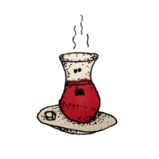 ☕ чай, напиток, горячий, напиток, стакан, чашка telegram sticker