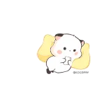 😊 可爱, 卡通, 动物, 熊, 困 telegram sticker