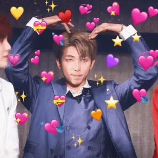 🎋 RM RM, BTS, K-pop, hearts, love, Korean, music, stars telegram sticker