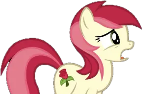 😮 Roseluck My Little Pony Cartoon, Pony, Pferd, My Little Pony, Roseluck, animiert whatsapp sticker