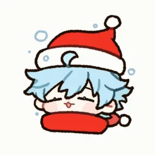 🤧 christmas, winter, cartoon, cute, snow, festive telegram sticker