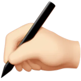 ✍ writing, hand, pencil, pen, office, school telegram sticker