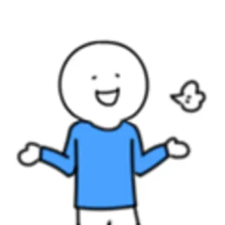 🙂 stick figure, cartoon, simple, illustration, neutral whatsapp sticker