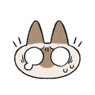 😺 gato, desenho animado, engraçado, adesivo, animal telegram sticker