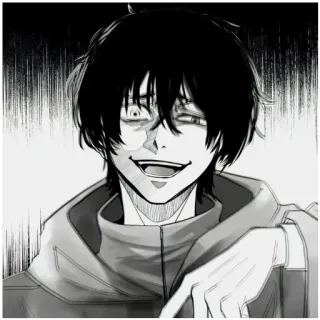 🤪 anime, manga, creepy, insane telegram sticker