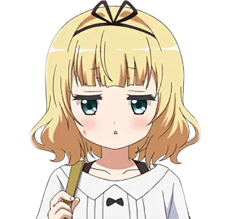 😒 Anime, Chica, Linda, Expresión, Dibujo animado, Adhesivo whatsapp sticker