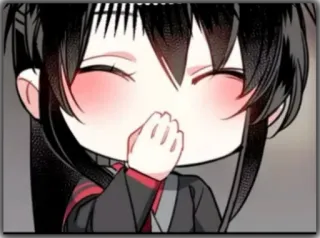 😏 치비, 애니메이션, 만화, 귀여운, 행복한, 카와이, 만화 whatsapp sticker