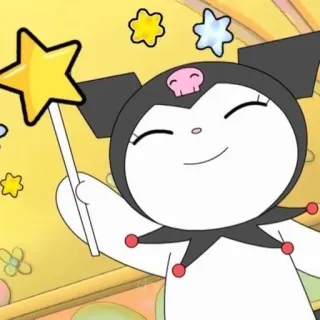 🥰 Kuromi 쿠로미, 산리오, 만화, 귀여운, 캐릭터, 카와이 telegram sticker