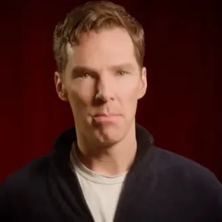 ♟ Benedict Cumberbatch aktor, portret, mężczyzna, celebryta telegram sticker