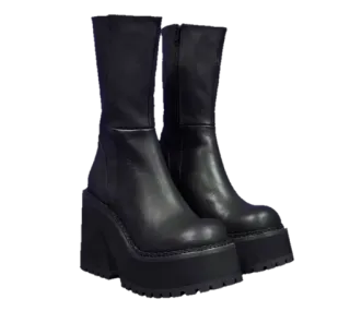 🤩 boots, platform boots, black boots, footwear, shoes, fashion telegram sticker