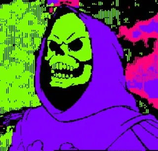 💀 Skeletor Masters of the Universe Мультфильм, Злодей, Злой, Скелет, Скелетор, Хи-Мен telegram sticker