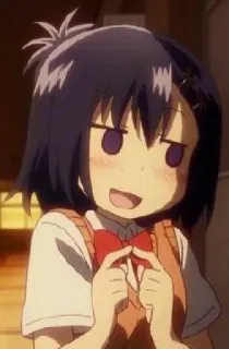 🙃 Anime, Dibujos animados, Chica, Feliz, Lindo telegram sticker