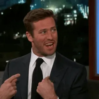 🥀 Armie Hammer diễn viên, talk show, người nổi tiếng, áo vest telegram sticker