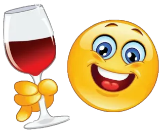 🍷 vin, emoji, fête, boisson whatsapp sticker
