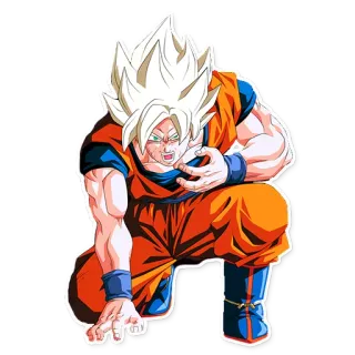 😷 Goku Dragon Ball Anime, Dragon Ball, Goku, Super Saiyajin, Kampf, Kampfsport telegram sticker