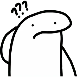😐 florkofcows, 贴纸, 角色, 卡通, 火柴人 telegram sticker