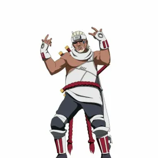 🐙 Killer Bee Naruto anime, ninja, character, killer bee, naruto, manga telegram sticker