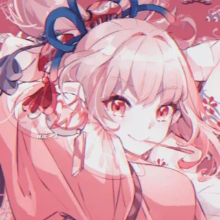 🎇 mar <3 anime, carino, ragazza, rosa, manga, kawaii telegram sticker
