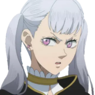 😠 Noelle Silva Black Clover Anime, Manga, Personaje, Noelle Silva, Black Clover whatsapp sticker