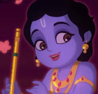 CUTE KRISHNA STICKER😊 telegram stickers