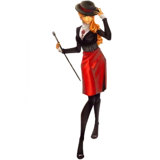 ✋ woman, dress, hat, cane, fashion, elegant, outfit telegram sticker