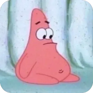 🫥 Patrick Star SpongeBob SquarePants telegram sticker