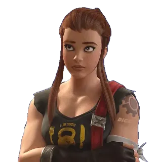 😕 Brigitte Lindholm Overwatch I LIKE EXERCISE. fitness, video game, personagem, overwatch, exercício telegram sticker