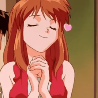 🥰 anime girl, cartoon, heart, cute, illustration whatsapp sticker