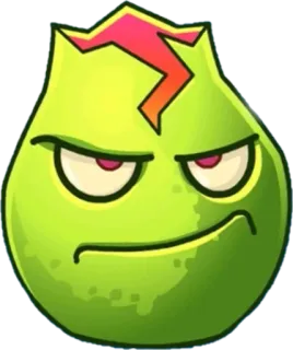 😏 arrabbiato, verdura, cartone animato, Plants vs Zombies, videogioco whatsapp sticker