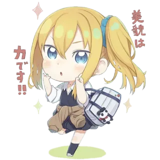 ✨ 美少女はカです‼ อนิเมะ, จิบิ, ผู้หญิง, น่ารัก, มังงะ telegram sticker
