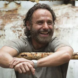😂 Rick Grimes The Walking Dead rick grimes, the walking dead, personaggio, serie tv, andrew lincoln, barba telegram sticker