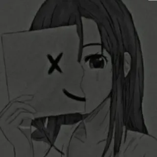 🙂 Animé, Manga, Dessin animé, Triste, Émotion, Dessin telegram sticker