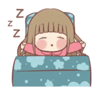 🛌 ZZZ сон, спать, уставший, мультфильм, zzz, кровать, ночь telegram sticker