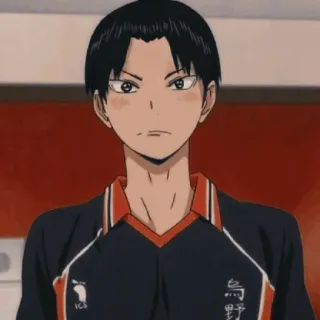 ⚫ Tobio Kageyama Haikyuu!! Аниме, Haikyuu, Тобио Кагеяма, Карасуно, Волейбол, Спортивное аниме telegram sticker