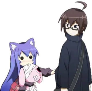 😚 Anime, Dibujos animados, Personaje, Lindo, Kawaii whatsapp sticker