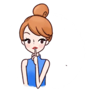 🤐 mulher, desenho animado, psiu, segredo, silêncio, silêncio telegram sticker