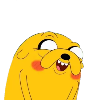 😂 Jake Adventure Time Jake, Adventure Time, Cartoon, Hund, Gelb, animiert telegram sticker