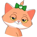 ☺️ cat, cartoon, animal, cute, kitty, pet, kitten whatsapp sticker