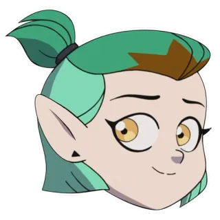 🙂 Amity Blight The Owl House การ์ตูน, อนิเมชั่น, ดิสนีย์, ตัวละคร, อามิตี บลายท์, บ้านนกฮูก telegram sticker