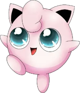 🌝 Jigglypuff Pokemon Cartoon, Rosa, Niedlich, Pokemon, Pummeluff, Anime, Spiel, Rund telegram sticker