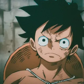 ✖️ Luffy One Piece anime, One Piece, Luffy, dibujos animados, manga, animado whatsapp sticker