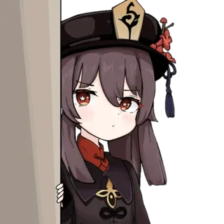 🤨 Hu Tao Genshin Impact Anime, Mädchen, Süß, Genshin Impact, Hu Tao whatsapp sticker