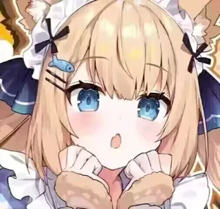 ☺️ Anime, Ragazza gatto, Carino, Kawaii, Cartoni animati, Manga telegram sticker