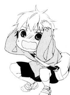 😭 Anime, Manga, Chico, Lindo, Niño, Asustado telegram sticker